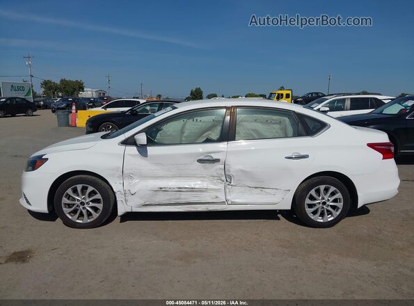 3N1AB7AP2KY403573 2019 NISSAN SENTRA White Սալոնի 360 աստիճան տեսք