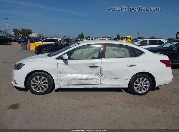 3N1AB7AP2KY403573 2019 NISSAN SENTRA White Դիմացի տեսք