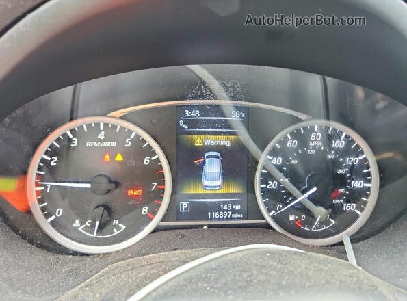 3N1AB7AP3GY227589 2016 NISSAN SENTRA Blue Instrument cluster view