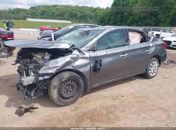 3N1AB7AP3HL642023 2017 NISSAN SENTRA Gray Front left