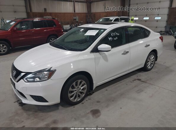 3N1AB7AP3HY307203 2017 NISSAN SENTRA White Առջևի ձախ երեք քառորդ տեսարան