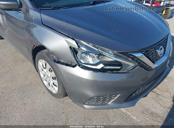 3N1AB7AP3HY375856 2017 NISSAN SENTRA Gray წინა ხედი