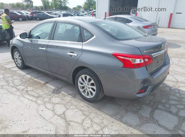 3N1AB7AP3JL627219 2018 NISSAN SENTRA Gray Trasero izquierdo