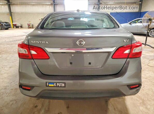 3N1AB7AP3JL628161 2018 NISSAN SENTRA Серый Вид сзади