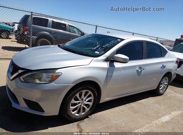3N1AB7AP3JL637524 2018 NISSAN SENTRA Silver Панорамний вид салону 360°