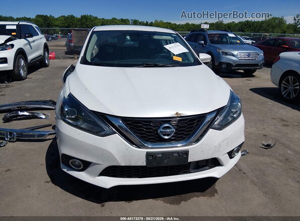 3N1AB7AP3JY347044 2018 NISSAN SENTRA White Instrument cluster view