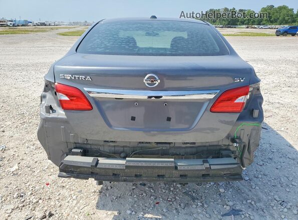 3N1AB7AP3KL605349 2019 NISSAN SENTRA Gray უკანა ხედი
