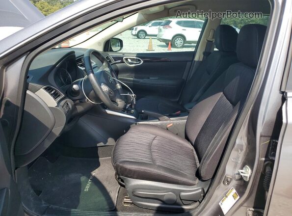 3N1AB7AP3KL605349 2019 NISSAN SENTRA Gray წინა სალონის ხედი