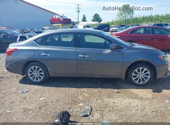 3N1AB7AP3KL614214 2019 NISSAN SENTRA Gray უკანა სალონის ხედი