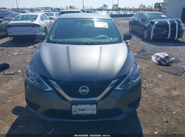 3N1AB7AP3KL614214 2019 NISSAN SENTRA Gray ხელსაწყოთა პანელის ხედი