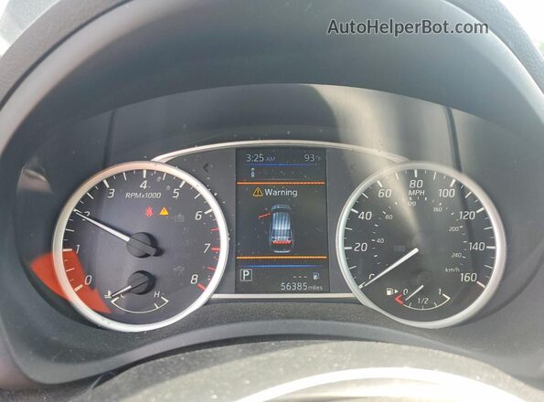 3N1AB7AP3KL626363 2019 NISSAN SENTRA Black Вид щитка приладів