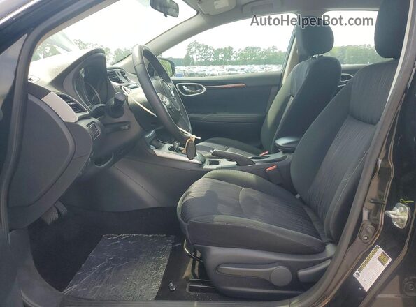 3N1AB7AP3KL626363 2019 NISSAN SENTRA Black Вид салону спереду