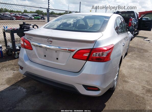 3N1AB7AP3KY239833 2019 NISSAN SENTRA Silver Trasero derecho