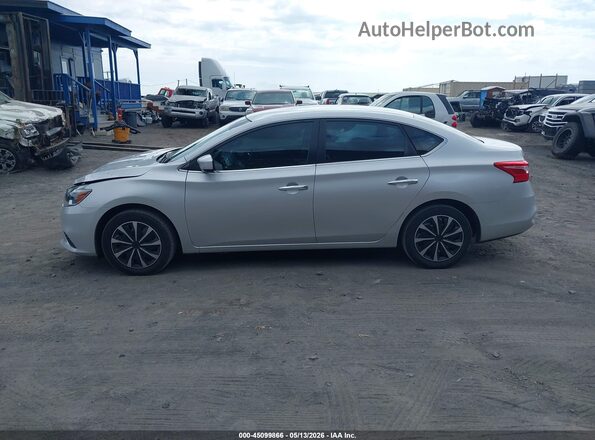 3N1AB7AP3KY249018 2019 NISSAN SENTRA Silver Панорамний вид салону 360°
