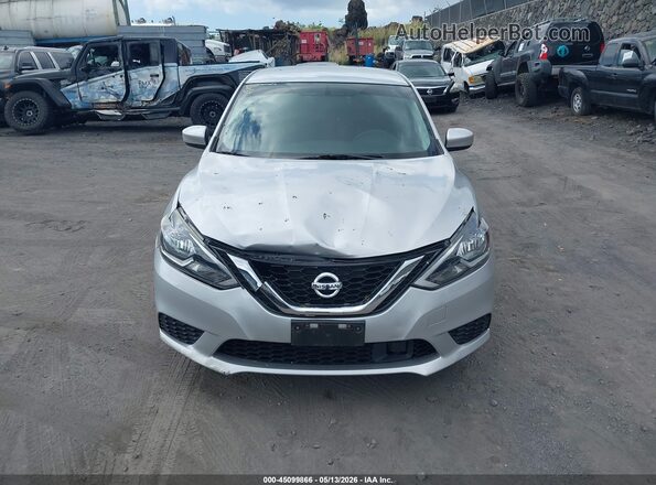 3N1AB7AP3KY249018 2019 NISSAN SENTRA Silver Вид щитка приладів