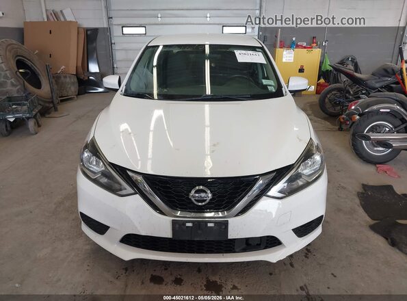 3N1AB7AP3KY288367 2019 NISSAN SENTRA White Вид щитка приладів
