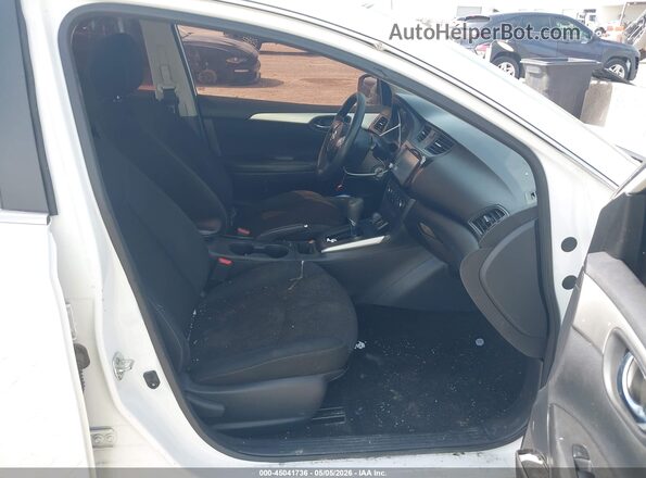 3N1AB7AP3KY308066 2019 NISSAN SENTRA White Widok wnętrza z przodu