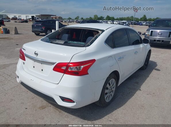 3N1AB7AP3KY308066 2019 NISSAN SENTRA White Tył prawy