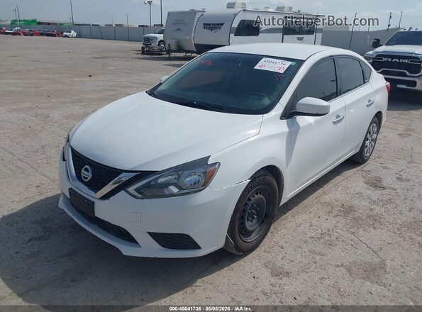 3N1AB7AP3KY308066 2019 NISSAN SENTRA White Przód lewy