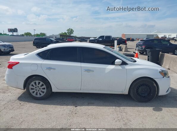 3N1AB7AP3KY308066 2019 NISSAN SENTRA White Widok wnętrza z tyłu