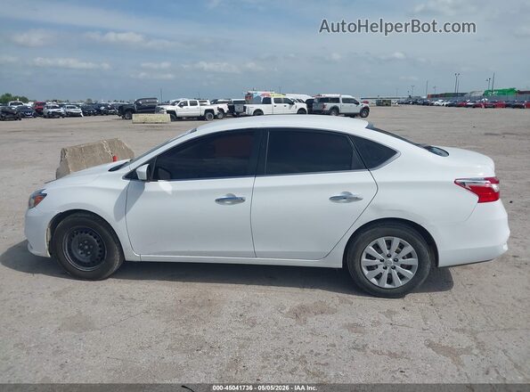 3N1AB7AP3KY308066 2019 NISSAN SENTRA White Widok wnętrza 360 stopni