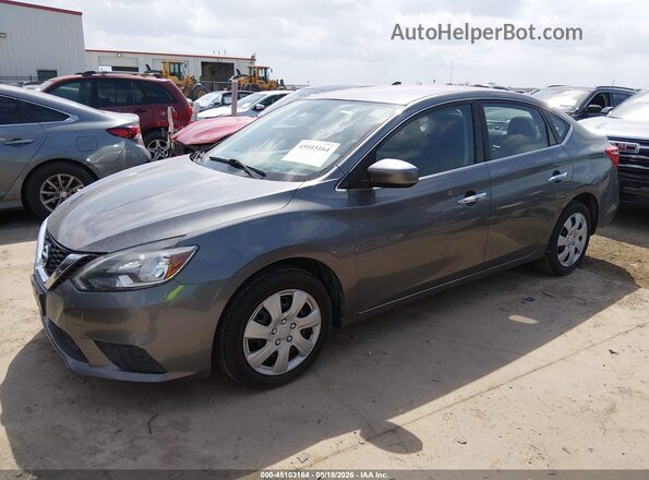 3N1AB7AP3KY356408 2019 NISSAN SENTRA Gray წინა მარცხენა ხედი სამი მეოთხედიდან