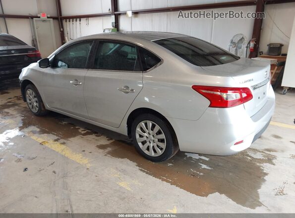 3N1AB7AP3KY362029 2019 NISSAN SENTRA Silver Trasero izquierdo