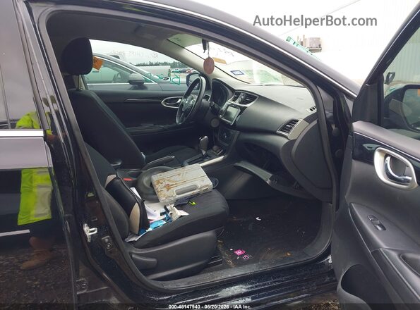 3N1AB7AP3KY372561 2019 NISSAN SENTRA Black Вид салону спереду