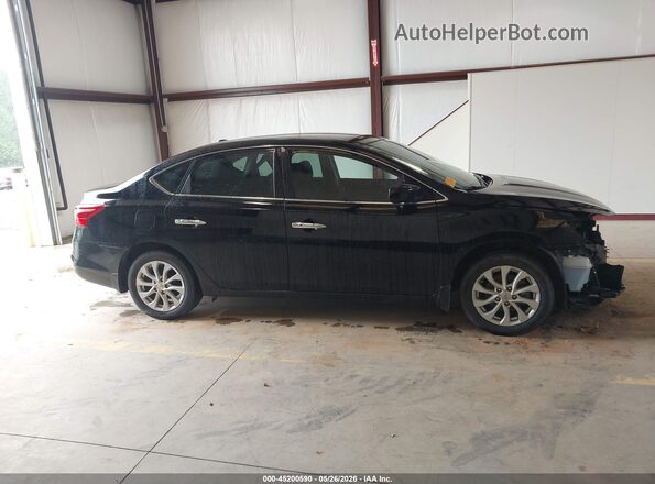 3N1AB7AP3KY394995 2019 NISSAN SENTRA Black სალონის 360-გრადუსიანი ხედი