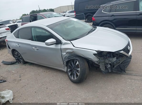 3N1AB7AP3KY416171 2019 NISSAN SENTRA Gray Widok wnętrza 360 stopni