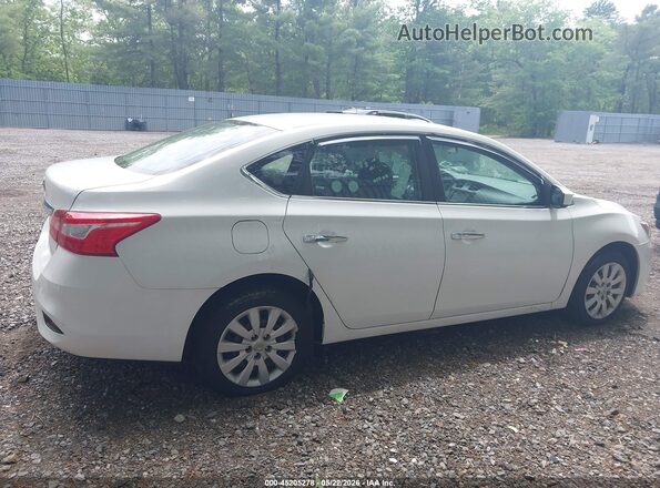 3N1AB7AP3KY438428 2019 NISSAN SENTRA White Vista interior trasera