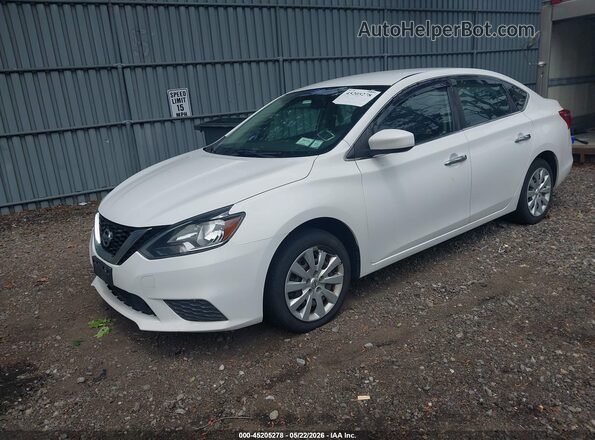 3N1AB7AP3KY438428 2019 NISSAN SENTRA White Vista tres cuartos delantera izquierda
