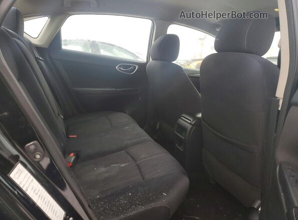 3N1AB7AP4GL637234 2016 NISSAN SENTRA Black Widok tylnych siedzeń