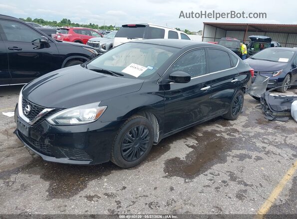 3N1AB7AP4GY310867 2016 NISSAN SENTRA Black წინა მარცხენა ხედი სამი მეოთხედიდან