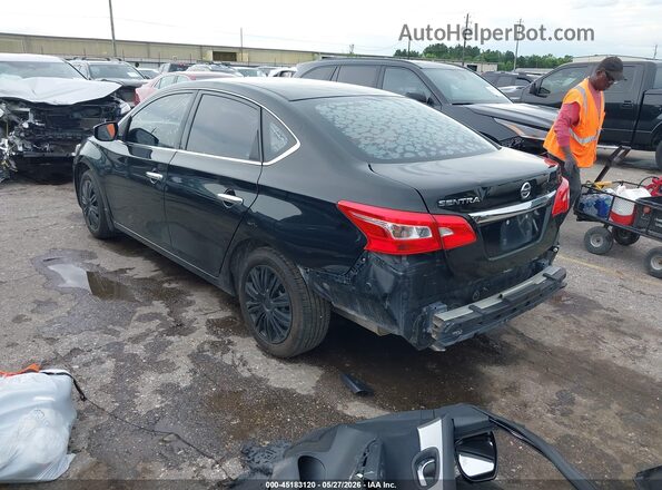 3N1AB7AP4GY310867 2016 NISSAN SENTRA Black უკანა მარცხენა