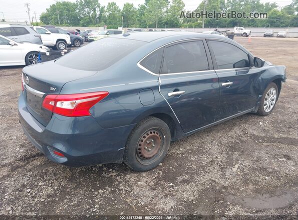 3N1AB7AP4HY307369 2017 NISSAN SENTRA Dark Blue Задняя правая четверть