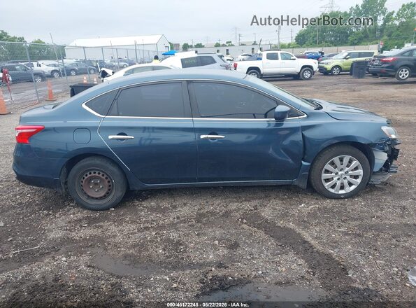 3N1AB7AP4HY307369 2017 NISSAN SENTRA Dark Blue Панорамный вид салона 360°