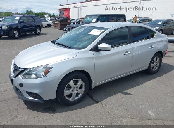 3N1AB7AP4HY320980 2017 NISSAN SENTRA Silver Front left