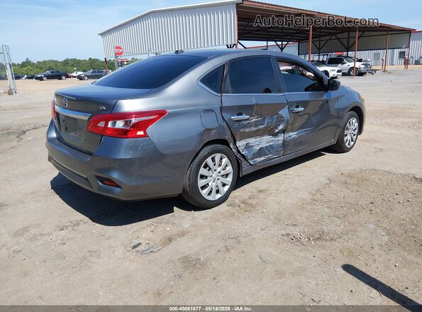 3N1AB7AP4HY357284 2017 NISSAN SENTRA Gray Задня права чверть