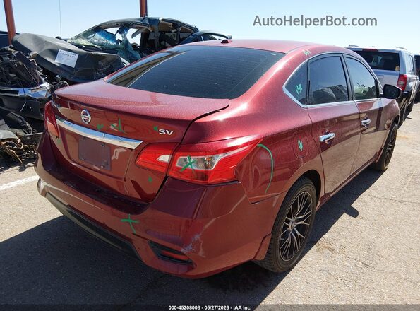 3N1AB7AP4HY402546 2017 NISSAN SENTRA Maroon Rear right