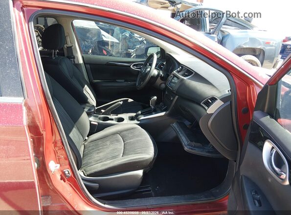 3N1AB7AP4HY402546 2017 NISSAN SENTRA Maroon Front interior view