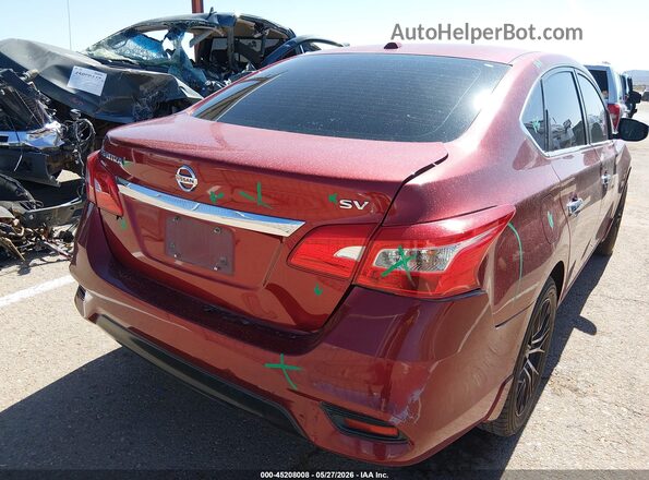 3N1AB7AP4HY402546 2017 NISSAN SENTRA Maroon Front view