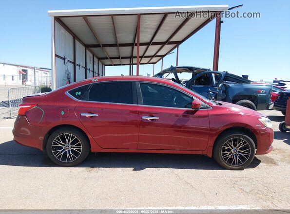 3N1AB7AP4HY402546 2017 NISSAN SENTRA Maroon Rear interior view