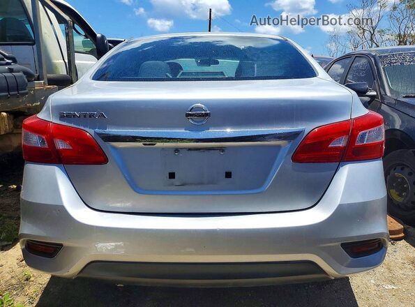 3N1AB7AP4JY225308 2018 NISSAN SENTRA Silver Հետևի տեսք
