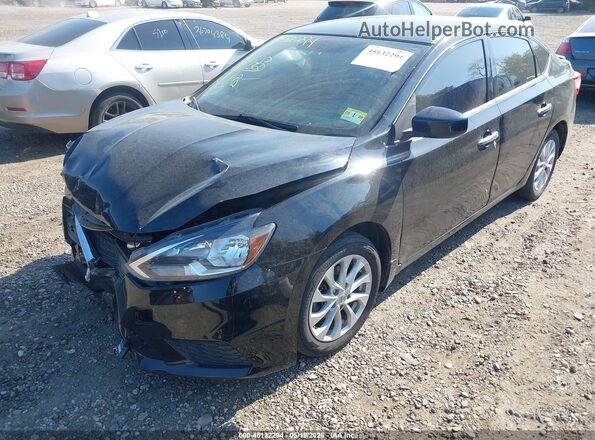 3N1AB7AP4JY231562 2018 NISSAN SENTRA Black Przód lewy