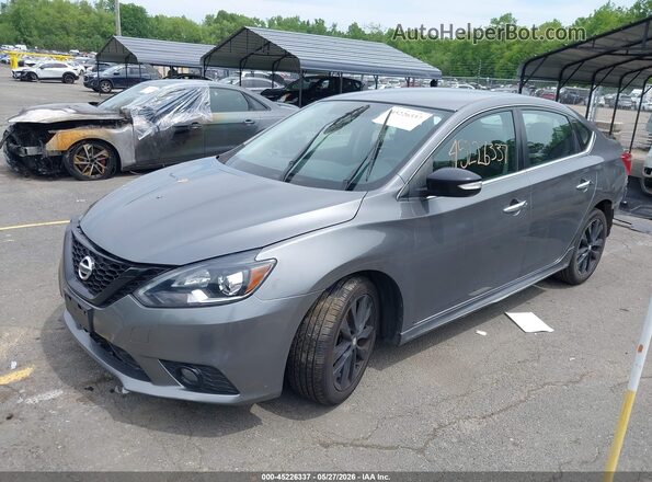 3N1AB7AP4JY275299 2018 NISSAN SENTRA Gray Передня ліва чверть