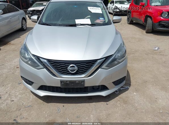 3N1AB7AP4KY227318 2019 NISSAN SENTRA Silver Սարքավորումների վահանակի տեսք