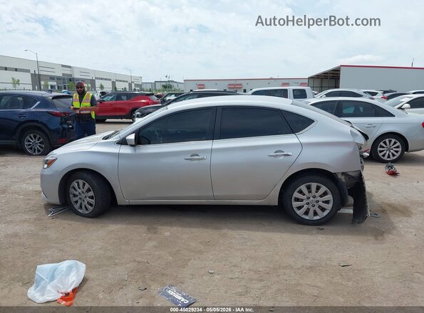 3N1AB7AP4KY227318 2019 NISSAN SENTRA Silver Սալոնի 360 աստիճան տեսք