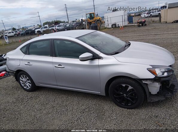 3N1AB7AP4KY315480 2019 NISSAN SENTRA Silver Սալոնի 360 աստիճան տեսք