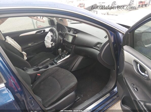 3N1AB7AP4KY349354 2019 NISSAN SENTRA Blue წინა სალონის ხედი